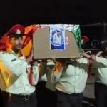 استقبال از پیکر شهید سجاد جوکار در فرودگاه شیراز